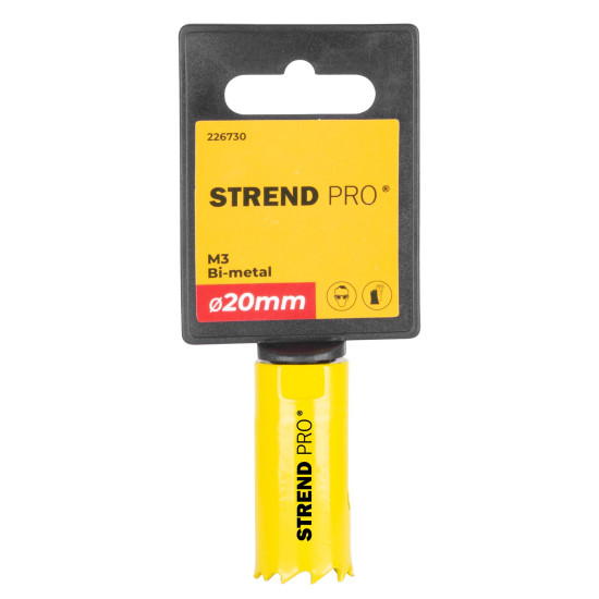 Strend Pro BHS44 cutter, 20 mm, M3 Bi-metal, metal crown, saw Strend Pro BHS44 cutter, 20 mm, M3 Bi-metal, metal crown, saw