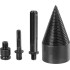 Strend Pro mandrel, splitting wedge, cone, 60 mm, 3x adapter, for wood