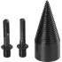 Strend Pro mandrel, splitting wedge, cone, 42 mm, HEX 1/2" and SDS+ adapters, for wood