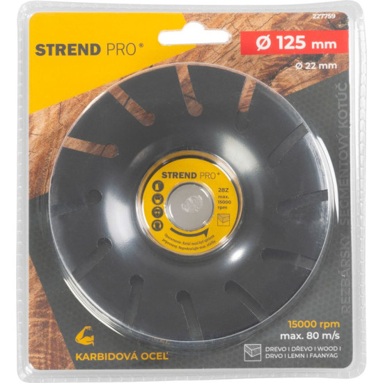 Диск Strend Pro, рашпиль, 125 мм, дерево, угловая шлифовальная машина Диск Strend Pro, рашпиль, 125 мм, дерево, угловая шлифовальная машина