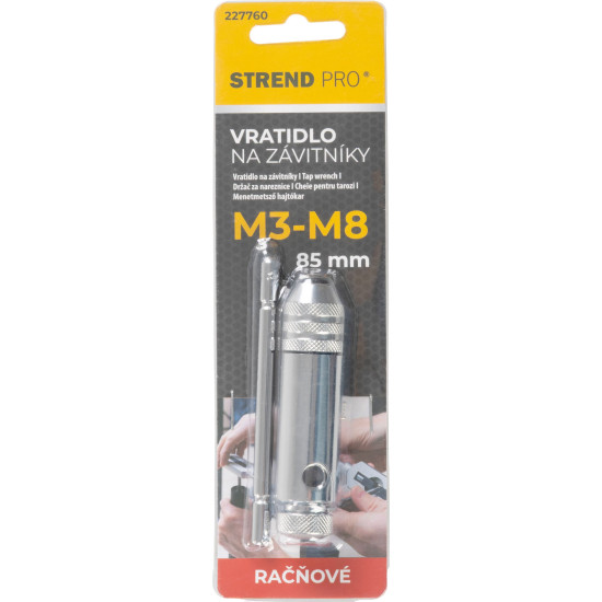 Strend Pro Vītņu urbja turētājs, sprūdra, M3-M8, 85 mm
