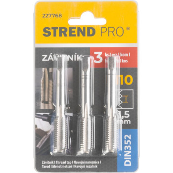Vītņu urbis Strend Pro, M10, 1.5 mm, DIN352 3 gab