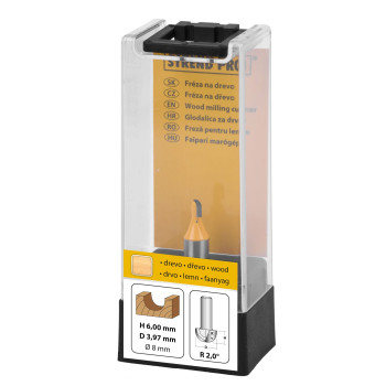 Фреза по дереву Strend Pro YC1701, D3.97 H6 R2 S08 мм