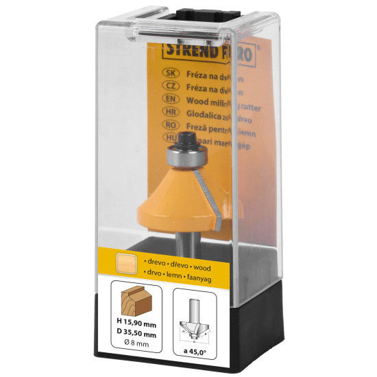 Фреза по дереву Strend Pro YC0603, D35,50 H15,9 S08мм 45°