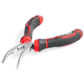 Клещи Strend Pro Premium ComfortGrip DL413, 160 мм, с загнутым кончиком