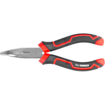 Клещи Strend Pro Premium ComfortGrip DL413, 160 мм, с загнутым кончиком