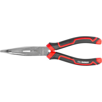 Клещи Strend Pro Premium ComfortGrip DL413, 200 мм, с загнутым кончиком