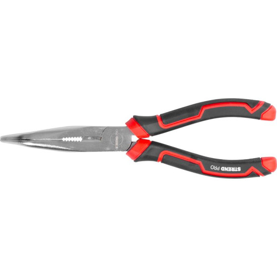 Клещи Strend Pro Premium ComfortGrip DL413, 200 мм, с загнутым кончиком