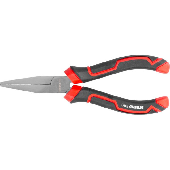 Клещи Strend Pro Premium ComfortGrip DL414, 160 мм, с плоским носиком