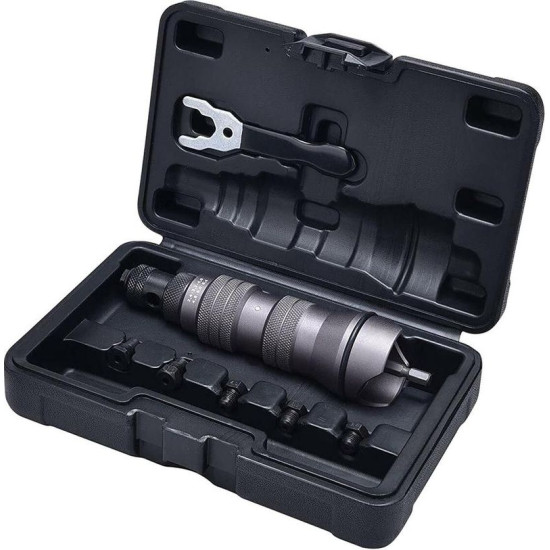 Stiprinājums urbjam Strend Pro Premium, 1/4", 2,4 - 6,4 mm kniedēšanai, plīstošām kniedēm, gadījumā