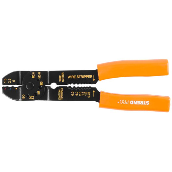 Strend Pro AWS 302 pliers, blanking + set of 100 electrician's terminals