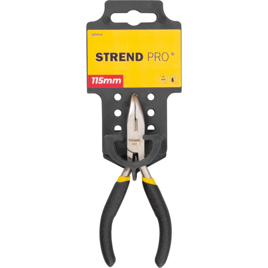 Клещи изогнутые мини Strend рro, 115 мм