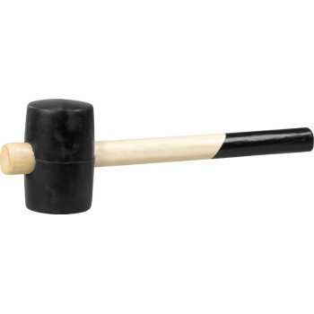 Резиновый молоток Strend рro 680 г, деревянная ручка