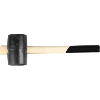 Резиновый молоток Strend рro 680 г, деревянная ручка