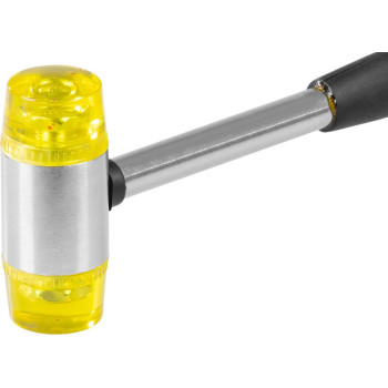 Молоток рихтовочный силиконовый Strend рro 40 мм, металлическая ручка с ручкой из TPR