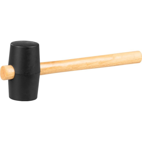 Резиновый молоток Strend рro 450 г, деревянная ручка