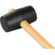 Резиновый молоток Strend рro 450 г, деревянная ручка