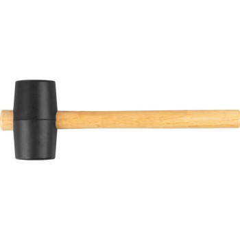 Резиновый молоток Strend рro 450 г, деревянная ручка