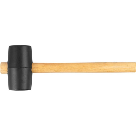 Резиновый молоток Strend рro 450 г, деревянная ручка