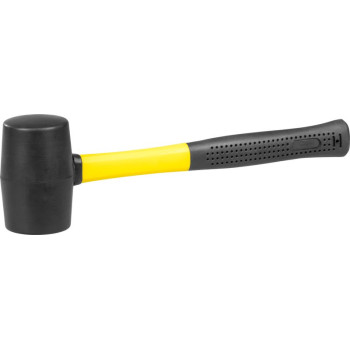 Резиновый молоток 340 г Strend Pro, металлическая ручка