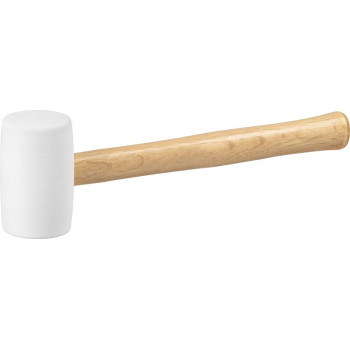 Резиновый молоток, белый 340 г Strend Pro, деревянная ручка