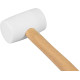 Резиновый молоток, белый 340 г Strend Pro, деревянная ручка