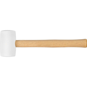 Резиновый молоток, белый 340 г Strend Pro, деревянная ручка