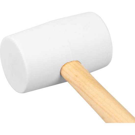 Резиновый молоток, белый 680 г Strend рro, деревянная ручка