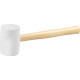 Резиновый молоток, белый 900 г Strend рro, деревянная ручка