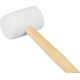 Резиновый молоток, белый 900 г Strend рro, деревянная ручка