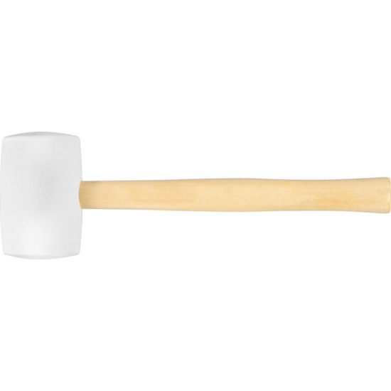 Резиновый молоток, белый 900 г Strend рro, деревянная ручка