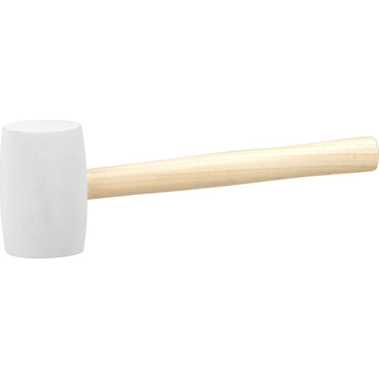 Rubber hammer whitehead  450 g Strend Pro, wooden handle