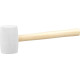 Rubber hammer whitehead  450 g Strend Pro, wooden handle