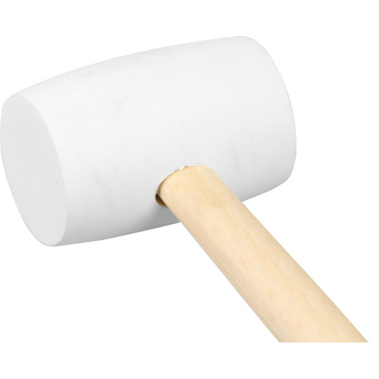 Rubber hammer whitehead  450 g Strend Pro, wooden handle