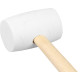 Rubber hammer whitehead  450 g Strend Pro, wooden handle