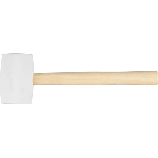 Rubber hammer whitehead  450 g Strend Pro, wooden handle