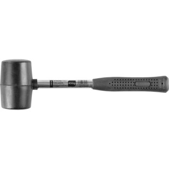 Резиновый молоток Strend рro 450 г, металлическая ручка