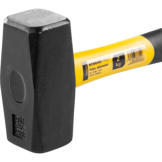 Veseris 2000g Strend Pro, stikla šķiedras rokturis 30cm ar TPR rokturi Veseris 2000g Strend Pro, stikla šķiedras rokturis 30cm ar TPR rokturi