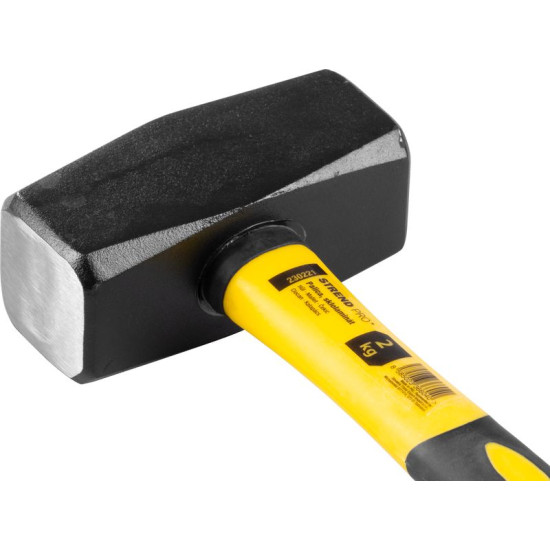 Veseris 2000g Strend Pro, stikla šķiedras rokturis 30cm ar TPR rokturi Veseris 2000g Strend Pro, stikla šķiedras rokturis 30cm ar TPR rokturi