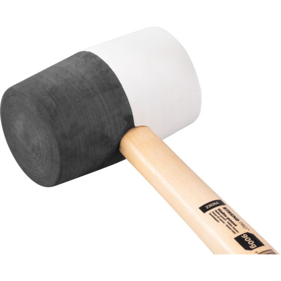 Резиновый молоток Strend рro 910 г, деревянная ручка