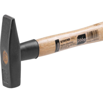Молоток слесарный 0200г Strend рro, деревянная ручка, PROFI