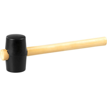 Резиновый молоток Strend рro 340 г, деревянная ручка
