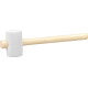 Hammer Strend Pro 340 g, rubber, Whitehead, wooden handle