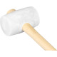Hammer Strend Pro 680 g, rubber, Whitehead, wooden handle