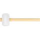 Hammer Strend Pro 680 g, rubber, Whitehead, wooden handle
