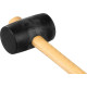Hammer Strend Pro 340 g, rubber, Blackhead, wooden handle