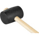 Hammer Strend Pro 900 g, rubber, Blackhead, wooden handle