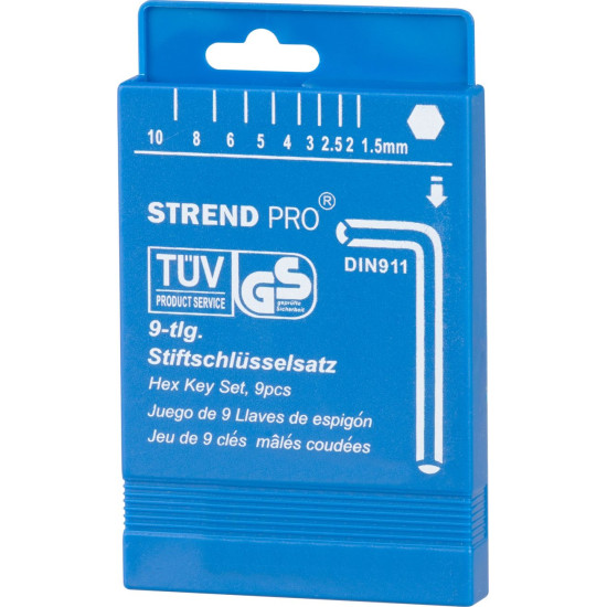 HEX keys set 9 pcs Strend Pro