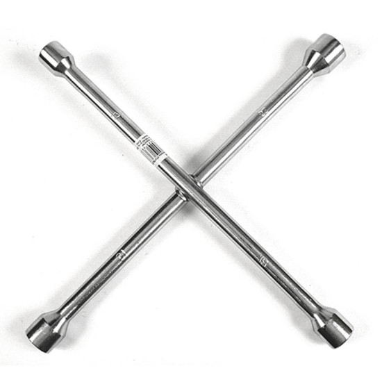 Cross wheel spanner, folding Strend Pro, 17x19x21x23mm