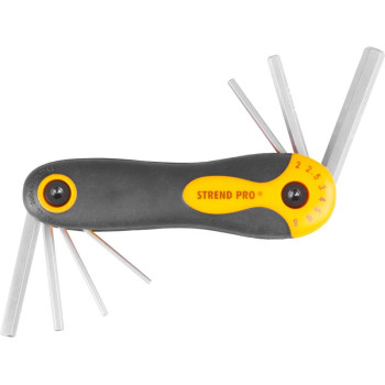 HEX keys set  7 pcs Strend Pro, 2.0 - 8.00mm, folding